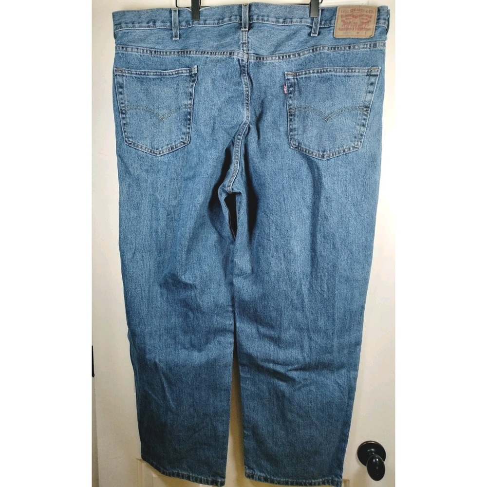 Levi's 550 Jeans Mens 46x29 Blue Relaxed Fit Cotton Denim Pants - Picture 2 of 15